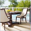 ADD TO YOUR SET: Stanley Furniture Continuum Fabric Side Chair in Amaretto Cherry Finish