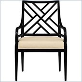Stanley Furniture Continuum Fabric Arm Chair in Java Finish (Set of 2)