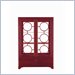 Stanley Furniture Continuum Wood & Glass Display in Cinnabar Finish
