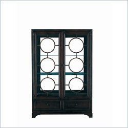 Stanley Furniture Continuum Wood & Glass Display in Java Finish