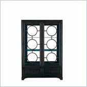 Stanley Furniture Continuum Wood & Glass Display in Java Finish