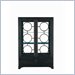 Stanley Furniture Continuum Wood & Glass Display in Java Finish
