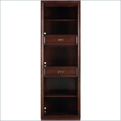 Stanley Furniture Continuum Wood Bookcase in Amaretto Cherry