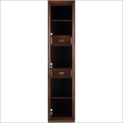 Stanley Furniture Continuum Wood Narrow Bookcase in Amaretto Cherry