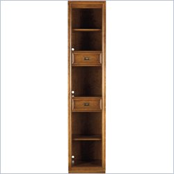 Stanley Furniture Continuum Wood Narrow Bookcase in Candlelight Cherry