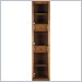 Stanley Furniture Continuum Wood Narrow Bookcase in Candlelight Cherry