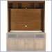 Stanley Furniture Continuum Wood Plasma Mounting Bookcase in Candlelight Cherry