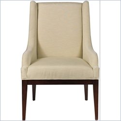 Stanley Furniture Continuum Upholstered Wood Frame Chair in Amaretto Cherry