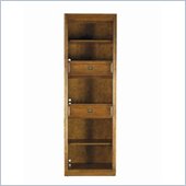 Stanley Furniture Continuum Wood Bookcase w/ 2 Adjustable Shelves in Candlelight Cherry
