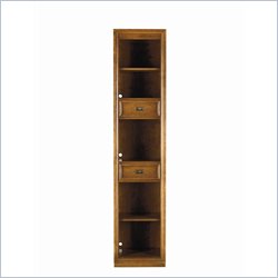 Stanley Furniture Continuum Wood Narrow Bookcase in Candlelight Cherry