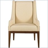 Stanley Furniture Continuum Upholstered Ivory Fabric Seat Chair in Candlelight Cherry