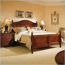 Stanley Furniture Villa Antica Wood Panel Bed 3 Piece Bedroom Set in Distressed Maple
