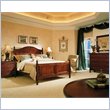 Stanley Furniture Villa Antica Distressed Wood Panel Bed 4 Piece Bedroom Set