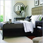 Stanley Furniture Hudson Street Dark Espresso Avenue Upholstered Bed 3 Piece Bedroom Set
