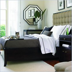 Stanley Furniture Hudson Street Dark Espresso Avenue Upholstered Bed 4 Piece Bedroom Set