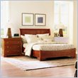 Stanley Furniture Translation Low Profile Wood Sleigh Bed 4 Piece Bedroom Set in Cherry