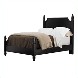 Stanley Furniture American Perspective Hearth Black California King Low Poster Bed