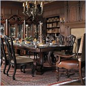 Stanley Furniture Grand Continental Fondamenta Formal DiningTable in Antique Terra Finish