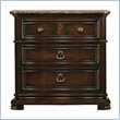 ADD TO YOUR SET: Stanley Furniture Grand Continental Villa Marble Top Nightstand in Antique Terra Finish