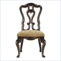 Stanley Furniture Grand Continental Florentine Side Chair in Antique Barista Finish