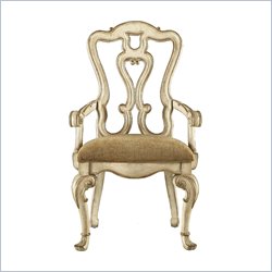 Stanley Furniture Grand Continental Florentine Arm Chair in Antique Panna Finish