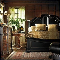 Stanley Furniture Grand Continental Maison Panel Bed in Antique Barista Finish