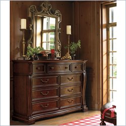 Stanley Furniture Grand Continental Maison Dressing Chest in Antique Decorativo Finish