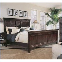 Stanley Furniture American Modern Classic Panel Bed in Merlot Finish