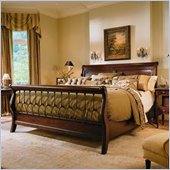 Stanley Furniture Wainwright Maple Sleigh Bed with Metal Accents