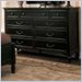 Stanley Furniture Portofino Antique Basque Black Double Dresser