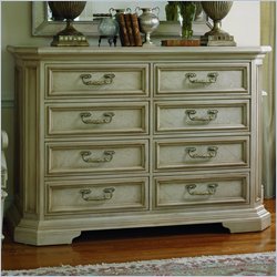 Stanley Furniture Serafina Angelina's Ash Double Dresser in Frosty Almond