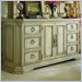 Stanley Furniture Serafina Delano Ash Door Double Dresser in Frosty Almond