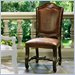 Stanley Furniture Provincia Leather Seat Fabric Back Side Chair