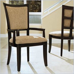 Stanley Furniture American Modern Maple Upholstered Back Arm Chair