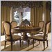 Stanley Furniture Tre Venti Carmella's Oak Round Pedestal Table in Caramel