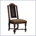 Stanley Furniture Toluca Lake Leather/Upholstered Side Chair in Chocolate