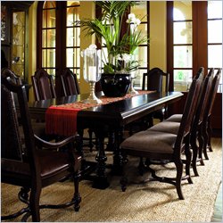Stanley Furniture Toluca Lake Clybourn Double Pedestal Table Dining Set