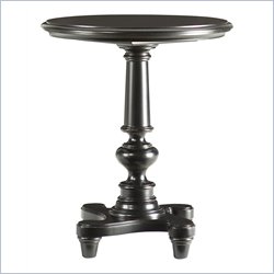 Stanley Furniture Signatures Louis Philippe Round Chairside Table-Antiqued Pearl