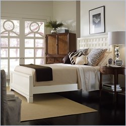 Stanley Furniture Signatures Woven Panel Bed in Creme Finish