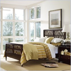 Stanley Furniture Signatures Continuum Chippendale Panel Bed in Amaretto Cherry Finish