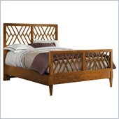 Stanley Furniture Signatures Continuum Chippendale Panel Bed in Candlelight Cherry Finish