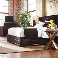 Stanley Furniture Signatures Stowaway King Storage Bed in Mink Finish