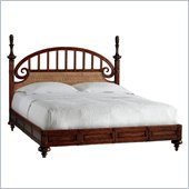 Stanley Furniture Signatures Water Hyacinth Queen Plantation Low Profile Bed