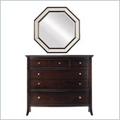 Stanley Furniture Hudson Dresser and Mirror Set in Dark Espresso
