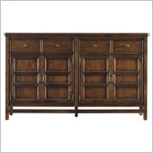 Stanley Furniture Modern Craftsman Midcentury Buffet in Saddle