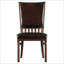 Stanley Furniture Modern Craftsman Morris School Side Chair in Saddle