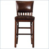 Stanley Furniture Modern Craftsman Morris School Bar Stool in Tobacco
