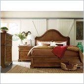 Stanley Furniture Portfolio Queen Bedroom Bungalow Panel Bed in Straw