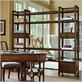 Stanley Furniture Archipelago Ripple Cay Media Bookcase in Fathom