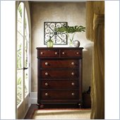Stanley Furniture British Colonial Drawer Chest in Dark Shell